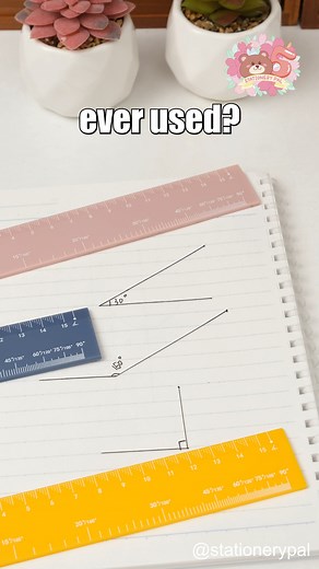 Do you know how to use a ruler to draw angles? 🔍 Angle Ruler .⁠ .⁠ 🎈Get great deals for washi tapes, pens, brush pens, and much other stationery at our shop. Click the link in bio @stationerypal or visit stationerypal.com⁠ .⁠ .⁠ .⁠ #studygram #planneraddict #stationerylover #plannerlove #studyaccount #deskgoals #plannerjunkie #bujoinspiration #plannersupplies #stationery #stationeryaddict #stationerylove #stationeryshop #bulletjournal #bulletjournaling #bulletjournaljunkies #schoolsupplies #bu