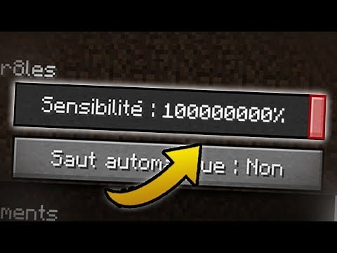 METTRE LA SENSIBILITÉ DE MINECRAFT À 10000% ! - EXPERIENCE