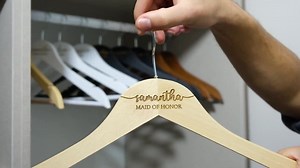 Personalized Bridesmaid Hangers, Wooden Engraved Hanger, Wedding Hanger for Bridesmaids, Wedding Dress Hanger, Custom Bridal Hanger - Etsy