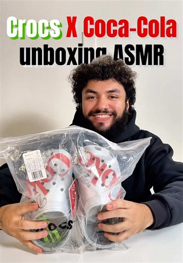 🎧Unboxing ASMR #crocs #crocscocacola #crocs4life #limitededition #fyp | Crocs
