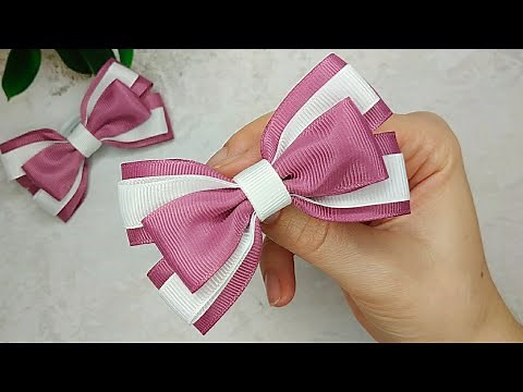 Amazing Ribbon Bow - How to make Hair Bows from the ribbon - Ribbon Bows step by step - Bow tutorial