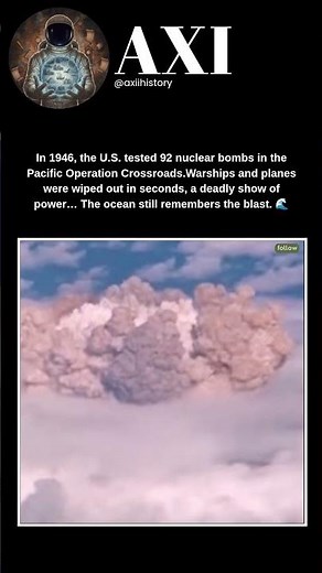 92 Nuclear Bombs Detonated at Once 💥 | The Secret Tests of Operation Crossroads #shorts #history