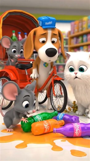 Kind Mouse Helps Dog ❤️ | Cat Dog Mouse Short Story