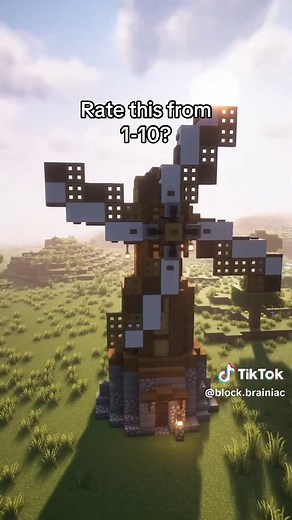 Create a Stunning Medieval Windmill in Minecraft