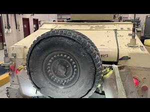 Half Shaft CV Axle Install Military Humvee Mechanic