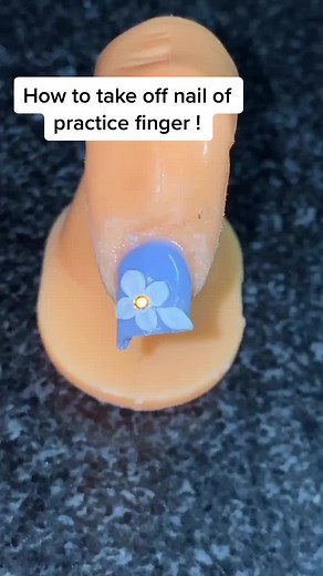 Removing Acrylic Nails from Practice Finger - Easy Tutorial