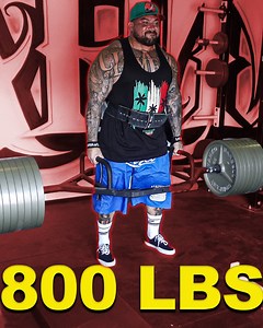 800 POUND DEADLIFT #STRONG #DEADLIFT #GYM | Big SC Boy