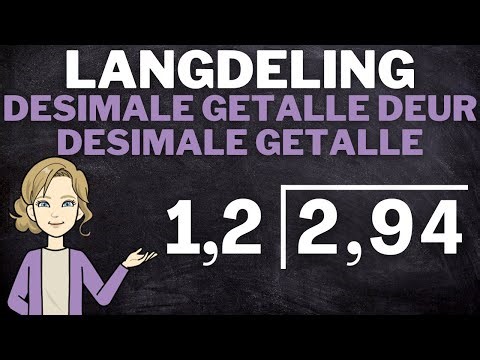Desimale Getalle deel deur Desimale Getalle