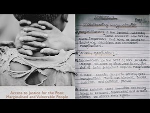 Notes Class 8 Civics Chapter 7 Understanding Marginalisation ( notes in description)