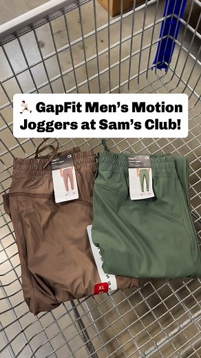 16K views · 91 reactions | These NEW men’s joggers from GapFit are SO nice and remind me so much of the pricier brands! 﫶 They feature a 4-way stretch fabric that’s moisture-wicking and come in four colors! Just $19.98! #samsclub #athleisurewear #joggers | Sam’s Club Lovers | Facebook