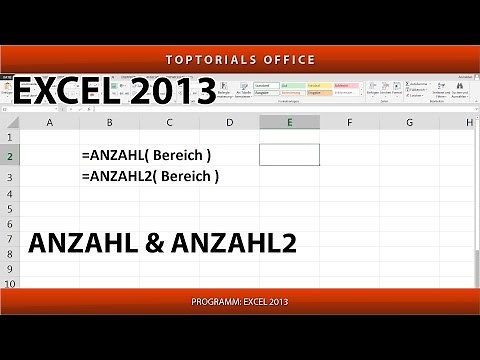 Count and Count2 / Counting with numbers and non-empty cells (Excel)