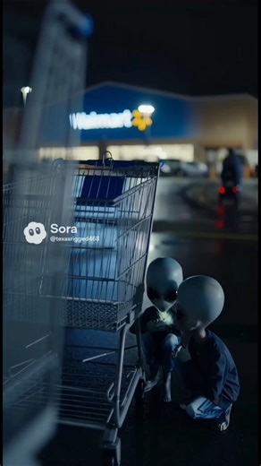 Aliens At Walmart #ai #foryou #alien #comedyshorts #walmart