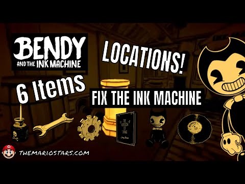 Bendy And The Ink Machine - Fix The Ink Machine - 6 Objects - BATIM