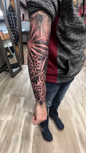 Cosmic Raccoon Tattoo Design: A Creative Mashup