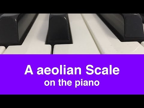 A Aeolian Scale | Piano And Music Theory Tutorial✨