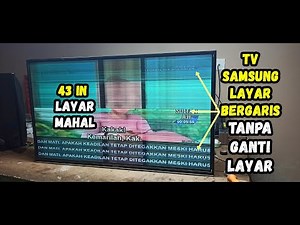 Tutorial to Repair Striped Screen Samsung TV Without Replace Screen