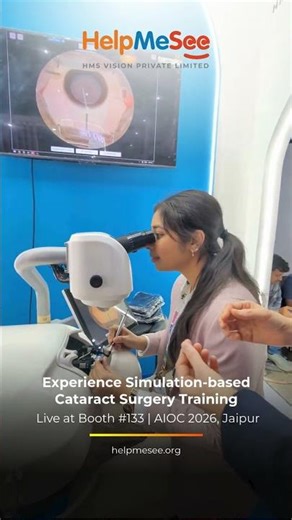 See the HelpMeSee simulation-based training for cataract surgery in action at AIOC 2026.