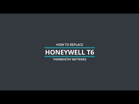 How To: Replace Honeywell T6 Thermostat Batteries