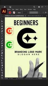 Adobe Illustrator 2026 Tips - How to Create C Letter Logo Design Process #inaa_graphics #short