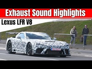 2027 Lexus LFR V8 Hybrid Exhaust Sound Highlights at the Nürburgring