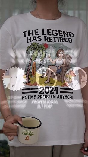 The Legend Has Retired - Personalized T-shirt - Retirement Gift For Coworkers, Colleagues - TS-Q265