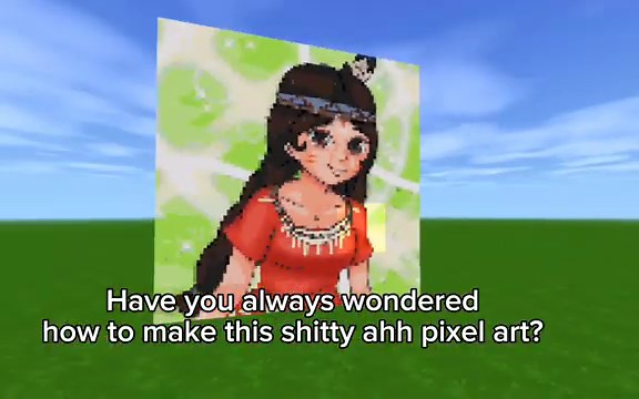 How to make pixel art In Mini world tutorial
