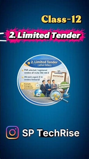 Class-12 || What is Limited & Single Tender ?? | Explanation in Sort