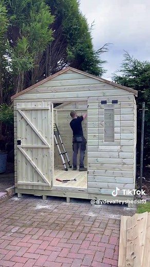 8x8 Apex Shed Upgrade: New Workshop & Storage Space