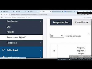 Rekaman Layar Pelatihan RKBMD ( Rencana Kebutuhan Barang Milik Daerah) di SIPD EBMD 2025