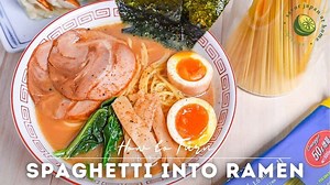 How to Make Spaghetti into Ramen | 5-Minutes Recipe That Actually Works 🍝🍜