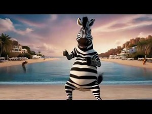 Marty The Zebra's Dance in Madagascar , #iliketomoveit