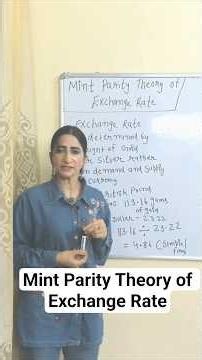 Mint Parity Theory of Exchange Rate #economics #ugcnet #jrf #minttheory #exchangerate