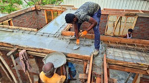 1.5M views · 14K reactions | Lintel Construction of Reinforced Belt Concrete Pouring | Village Civil | Facebook