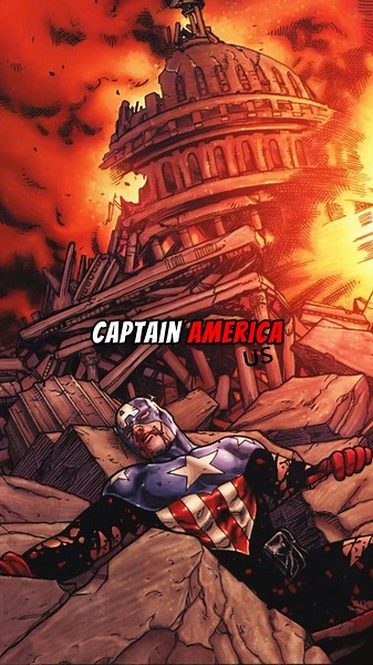 Red skull defeats captain America #marvel #marvelcomics #shorts