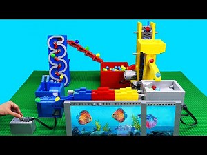 Building LEGO Marble run race GBC - Great Ball Contraption