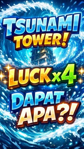 tsunami tower luck x4 , bantu like, komen dan subscribe ya :) #roblox #brainrot