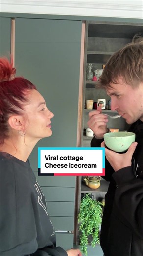 The viral cottage cheese ice cream 😅 would you try it ? | cottage cheese