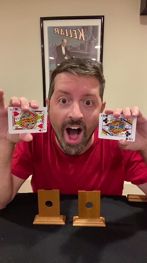 Switcharoo! #magic #magician #magictrick #fyp #foryou #switch #crazymagic #jackandjill #cards