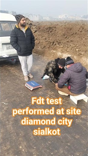 fdt test performed at site diamond city sialkot #short #shortsviral #infrastructuredevelopment