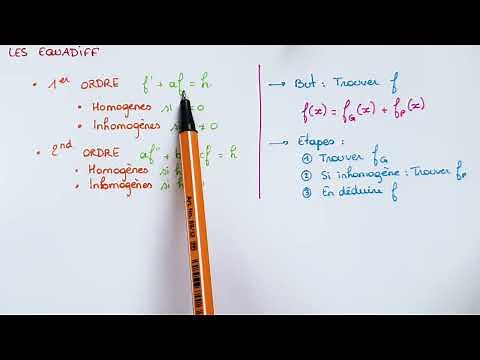 Résoudre une ÉQUATION DIFFÉRENTIELLE - Présentation + Différents cas - Bac Sup