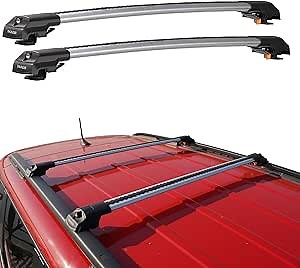 for Subaru Outback Wilderness Black 2021-2024 Roof Racks Cross Bars Lockable (Gray), Large, TRX1BG-01