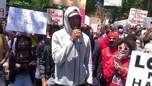 7K views · 185 reactions | Recent Penn State graduate and former Nittany Lion basketball star Lamar Stevens spoke at the “Justice for George Floyd” rally on Sunday afternoon in State College. | StateCollege.com | Facebook