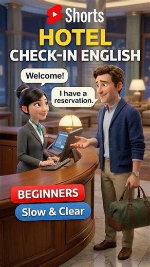 Check Into Any Hotel Confidently With This English #LearnEnglish #HotelEnglish #EnglishConversation