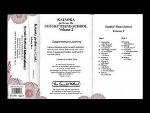 Kataoka performs Suzuki Piano School- Volume 2