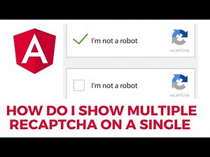 How do I show multiple recaptcha on a single page? #Angular