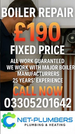 Boiler Repair Service London. Get it fixed for just £190 – Fixed Price, No Hidden Fees!