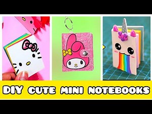 Kawaii mini Notebooks Makeover 🐰✨ | DIY Mini Cute Notebooks!🫶🎀