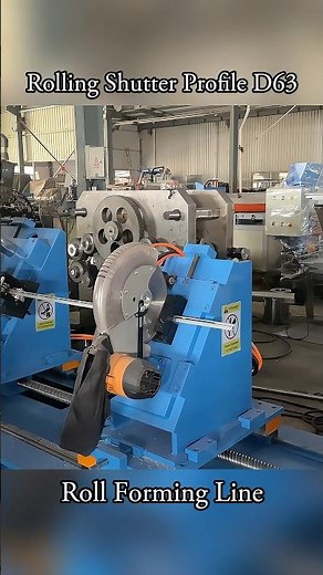 Rolling Shutter Profile D63 Roll Forming Line #machine #rollformingmachine #factory #metalforming