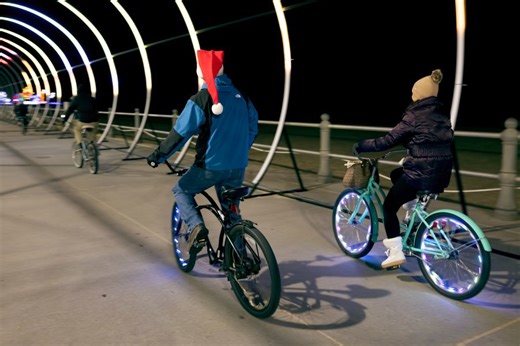Bike Night kicks off Virginia Beach Holiday Lights at the Beach celebration