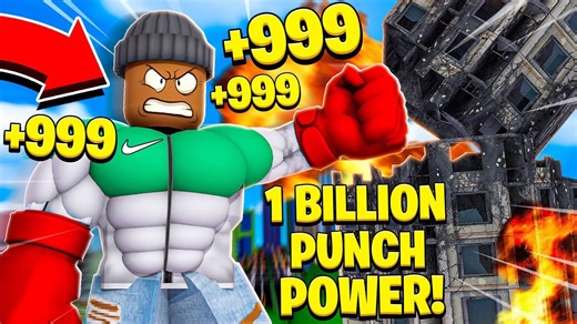 I got 1,000,000,000 punch power in Roblox Power Simulator